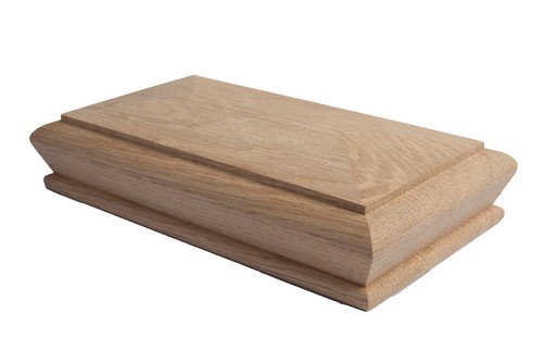 Stair post cap pyramid - pyramid, pine
