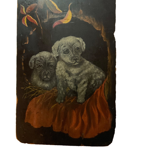 Victorian antique dogs