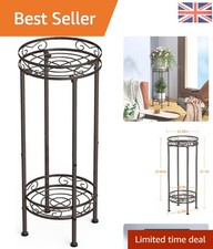 Chic Bronze Metal 2-Tier Plant