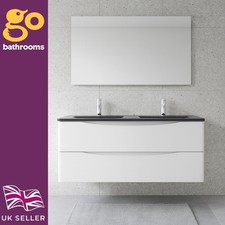 Modern Gloss White Wall Hung