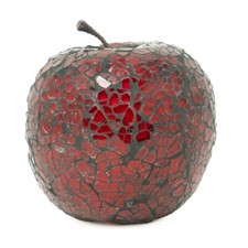 Mosaic Glass Apple (Red) Home Decorative Decor Fruit Display Piece Gift