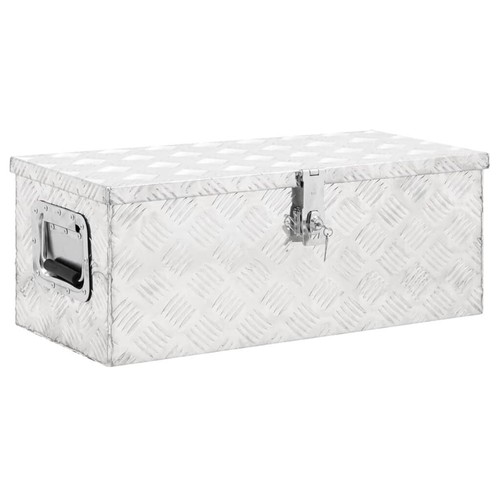 Aluminium side locker lockable - aluminium,
