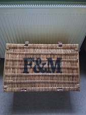 Fortnum and Mason F&M picnic Hamper Basket Storage 51 X 34 X 24cm Storage Box