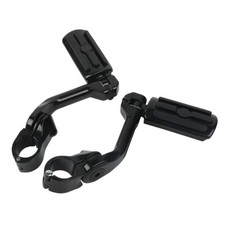 1.25" Adjustable Highway Long Angled Foot Pegs Fit For Harley Street Road Glide