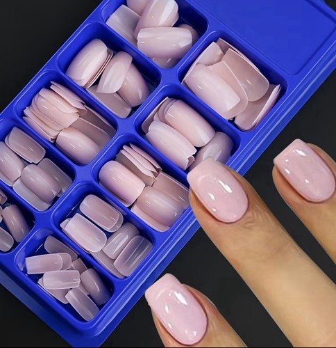 100x false nails glossy - false, nails,