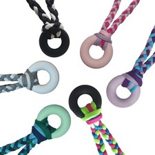 1x Fabric And Silicone chewlery chew Necklace Sensory Stim Fidget ADHD Autism