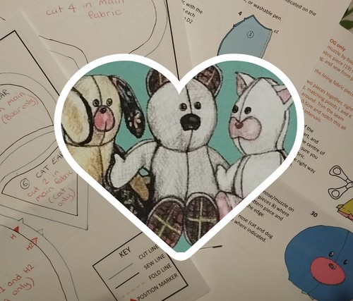Memory teddy sewing pattern - sewing,