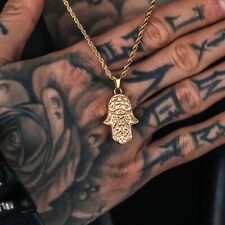 Gold Hamsa Hand Pendant