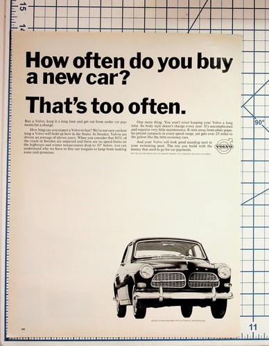 Vintage 1960s volvo car - 1960s,