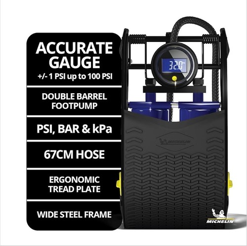 Michelin foot pump - pump, double