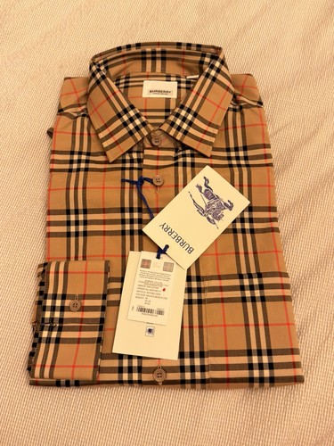 Men check shirt burberry - shirt,