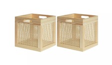 Habitat Set of 2 Rattan Square