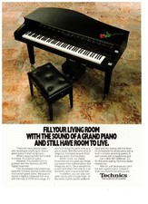 1989 Technics SX-PR1 Digital Piano Vintage Ad  Electronic Keyboard Print Art