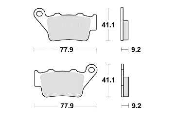 Brake pad honda 650 - brake,