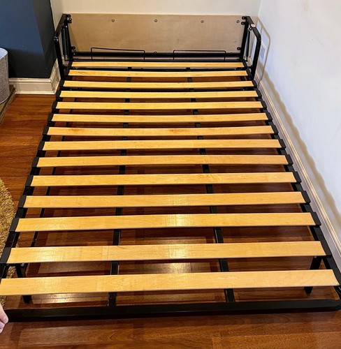 Black double murphy bed - double, frame