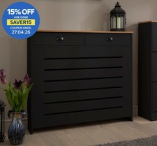 Black Radiator Cover Cabinet