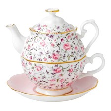 ROYAL ALBERT ROSE CONFETTI TEA