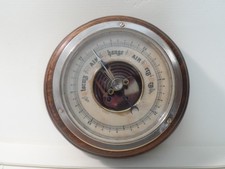 Vintage Bulkhead Fitting Fully Working Small Barometer