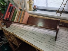 Vintage Wooden Book Trough