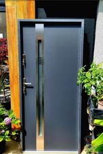 Modern External Front Door METAL  not pvc  Anthracite finish 