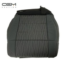 Fits 2007-2012 Jeep Wrangler JK Driver Bottom Seat Cover-Black w/gray