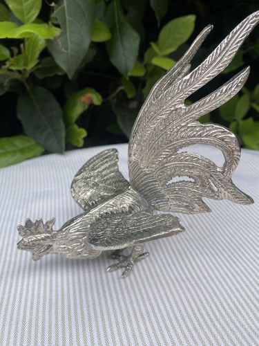 Vintage metal rooster - vintage,