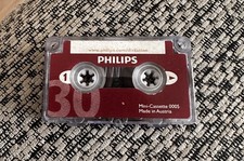 Philips Mini Cassette 0005 Dictation Tape 30min (15 Each Side) Used Erased(0000)