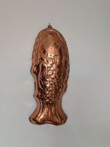 Vintage copper fish mould - vintage,