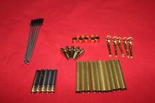 10 slimline Gold colour pen kits wood turning pen making kit