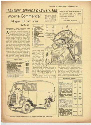 Morris commercial type van - morris,