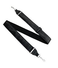 2" Adjustable Black Leather Banjo Strap By LeatherGraft Hand Made In The UK 