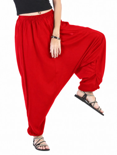 Boho rayon red harem - boho,