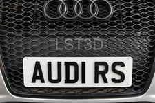 Audi RS Grille Number Plate Holder - Push & Lock Bracket - RS RS3 RS4 RS5 RS6 TT