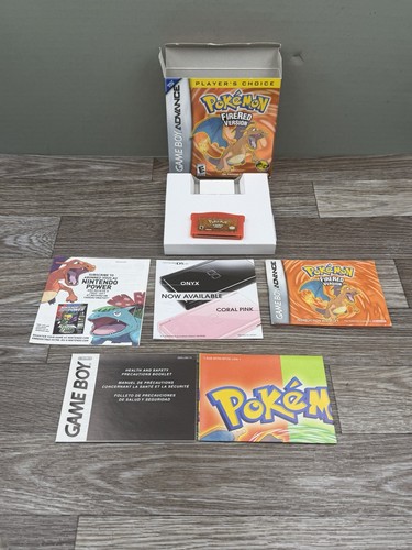Pokemon fire red gba cib - red,