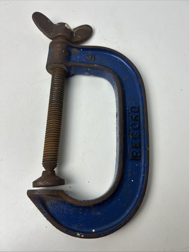 Vintage record g clamp - vintage, 4"