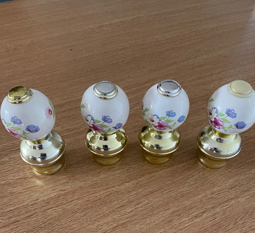 Porcelain ceramic bed knobs - porcelain,