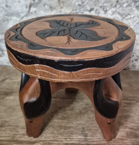 Vintage hand carved wooden - hand-carved,