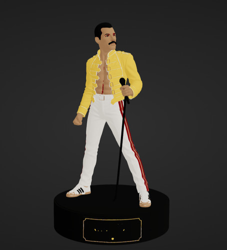 Freddie mercury printed - 3d,
