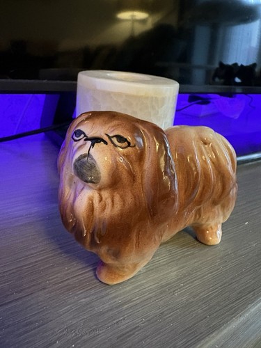 Vintage pekingese dog - vintage, figurine