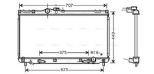 AVA Coolant Radiator TO2322