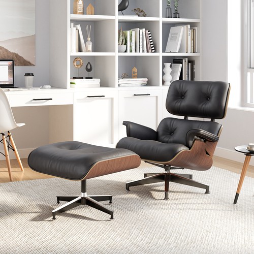 Tall walnut eams lounge chair - tall,