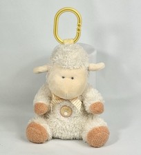 HTF Child of Mine Cream Orange Lamb Plush Stroller Ring Toy Baby Lovey -NO MUSIC