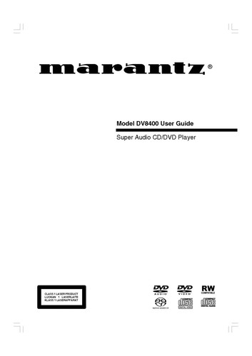 Marantz dv8400 dvd player - marantz,