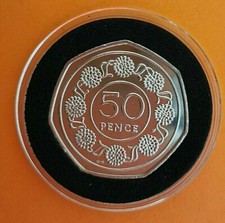 Gibraltar 1988 50p Pence coin