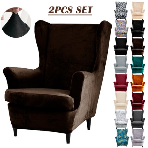 Wing chair slipcover stretch - wing,