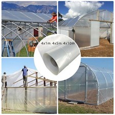 Greenhouse Polytunnel Cover Clear Film Sheeting Plastic Foil Cover Garden 4mx5m