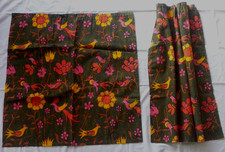 Retro Fabric Curtains 1960's -