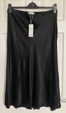 NEW M&S Ladies Black Satin