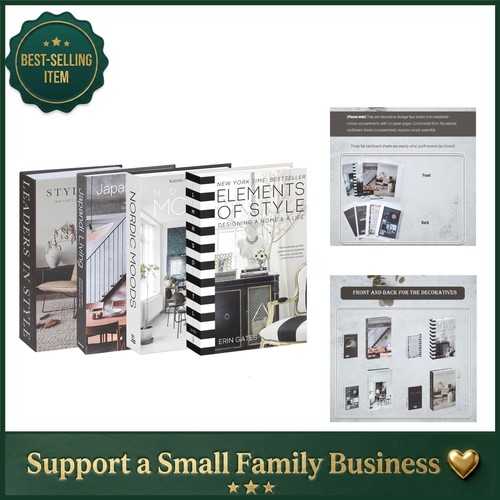 Versatile faux books decor - decor,