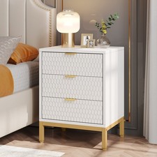 Modern Nightstand, 25.8" Tall